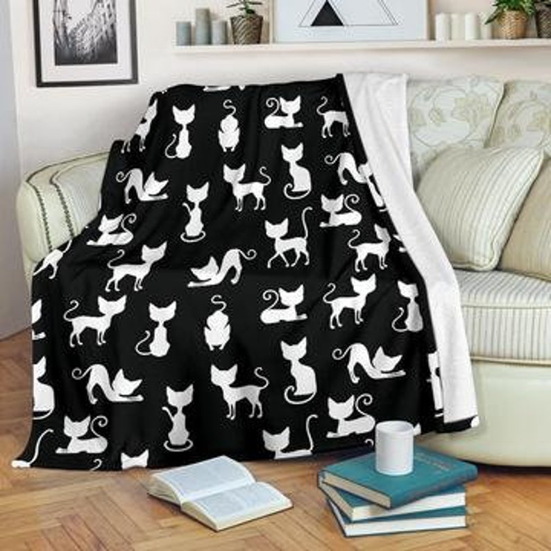 cat print blanket