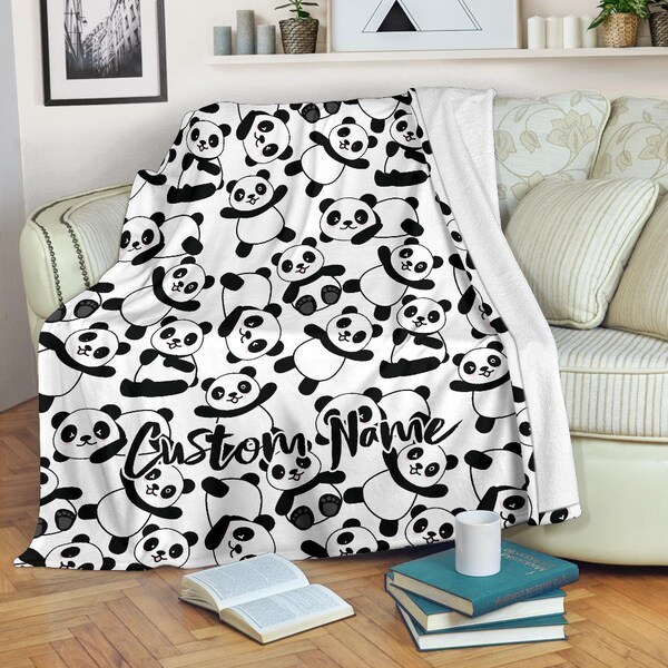 Panda Fleece Etsy