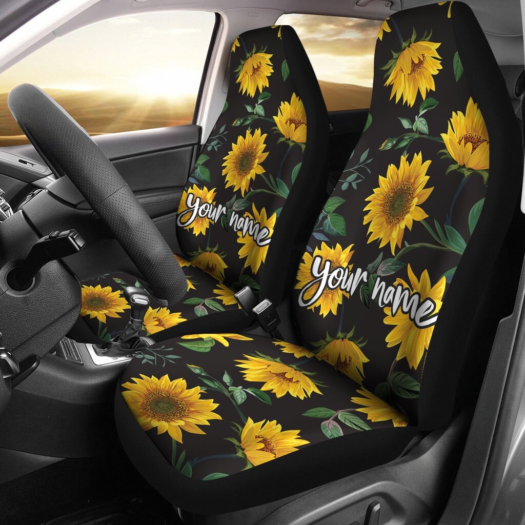 Sunflower Car Seat Covers set of 2 Universal Front Car and Etsy