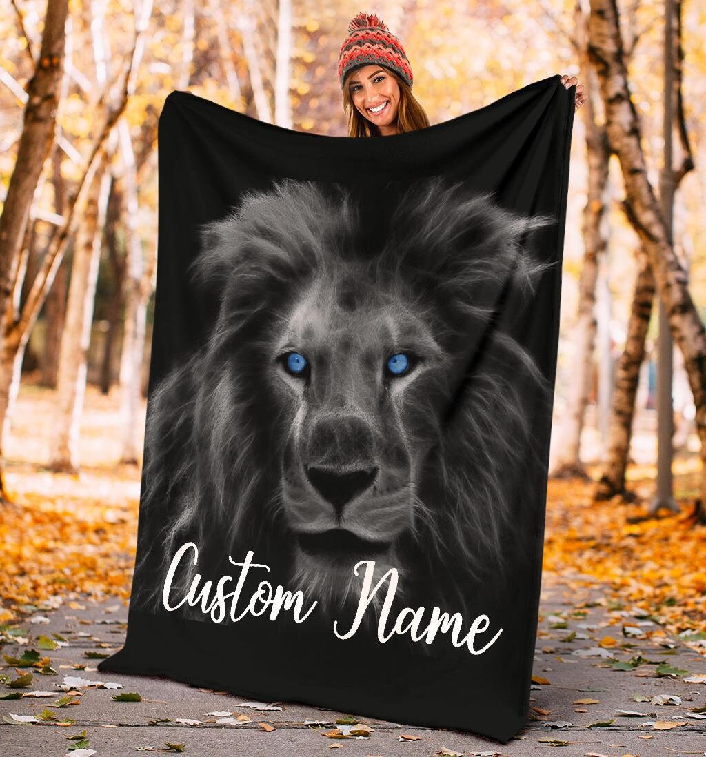Lion Blanket Lion Throw Blanket Lion Fleece Blanket Lion Etsy