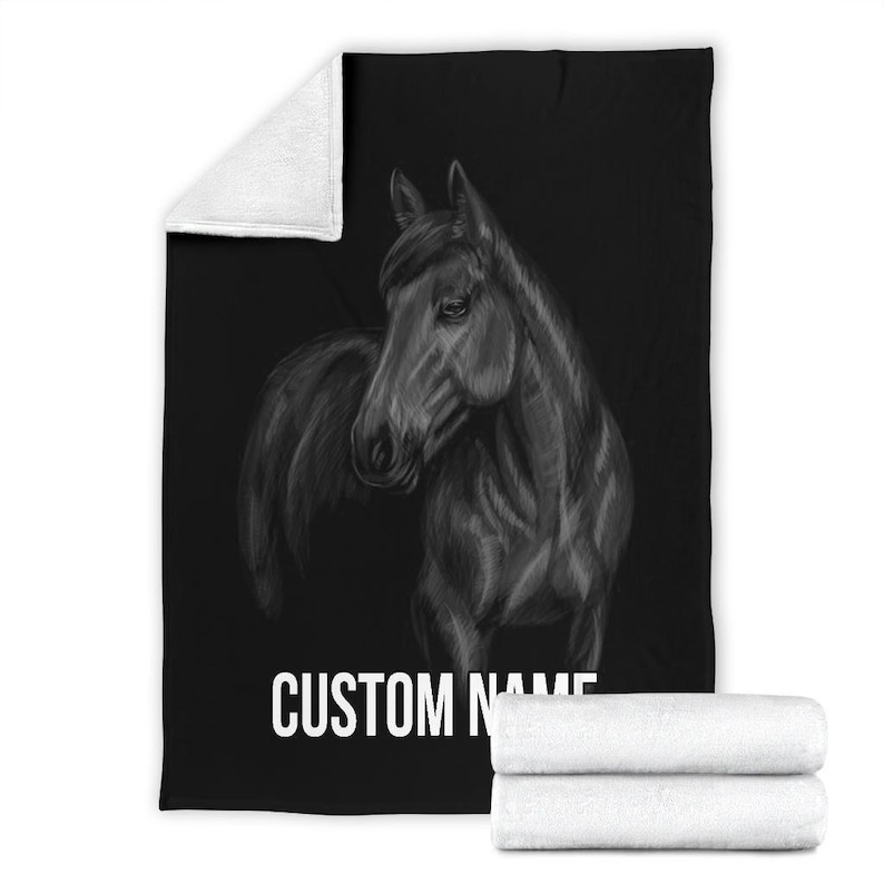 Horse Blanket Horse Throw Blanket Horse Fleece Blanket Etsy