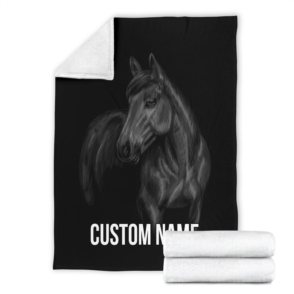 Horse Blanket Horse Throw Blanket Horse Fleece Blanket Etsy