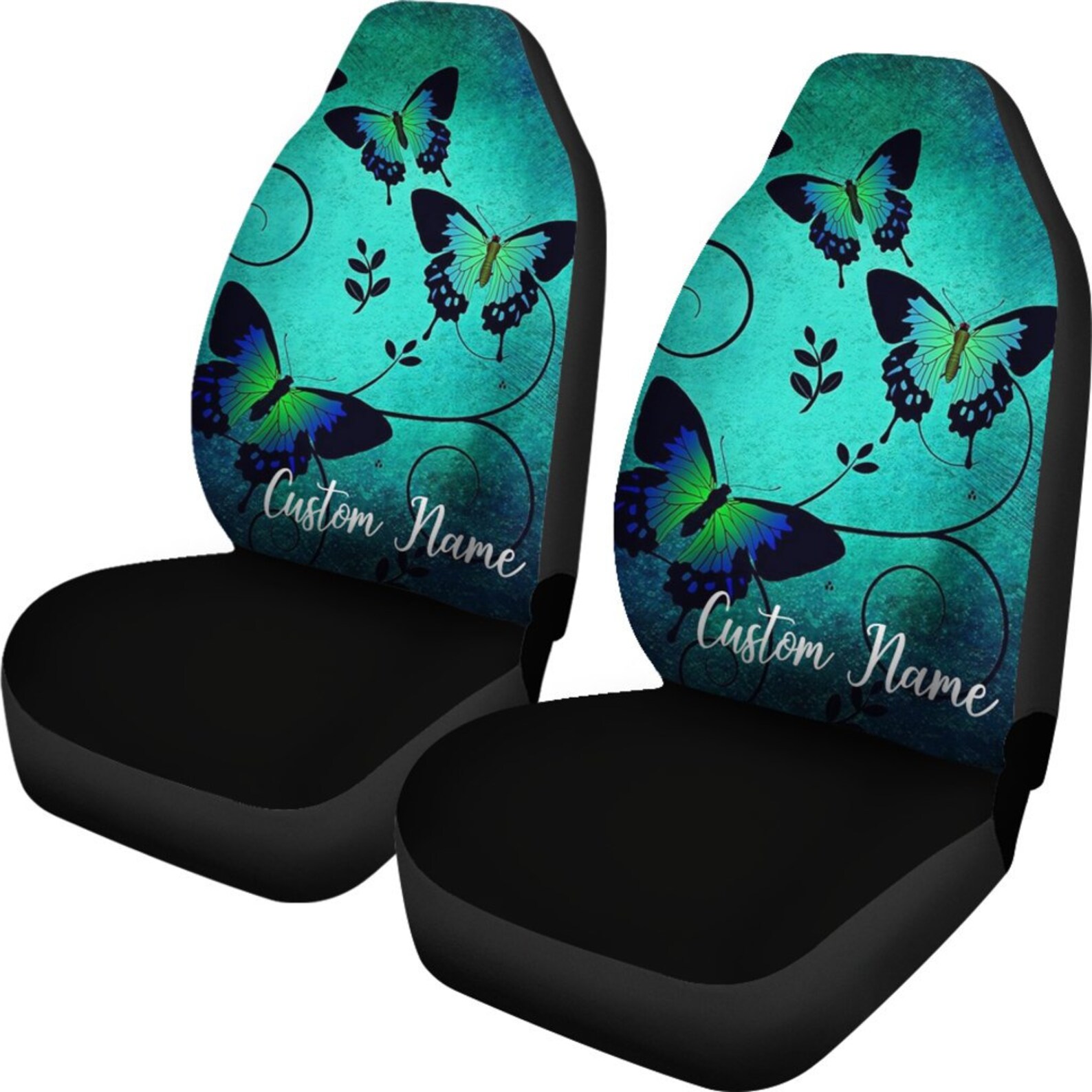 Butterfly Car Seat Covers set of 2 Universal Front Car and Etsy