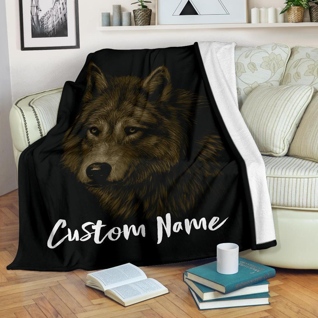 Wolf Wolves Throw Blanket Arctic Wolves Fleece Blanket Etsy