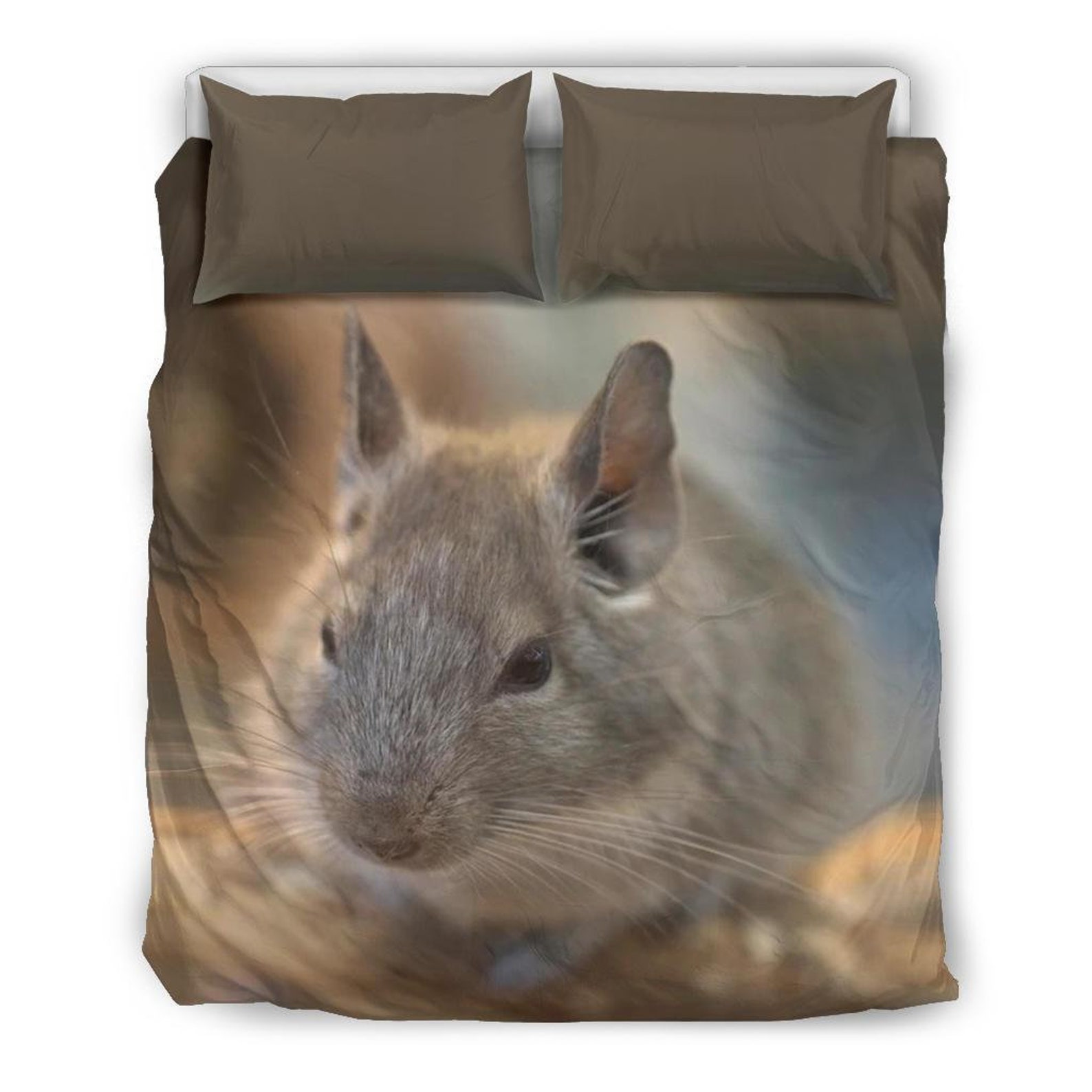 Chinchilla Bedding Set Bed Cover Duvet Cover and pillow Etsy