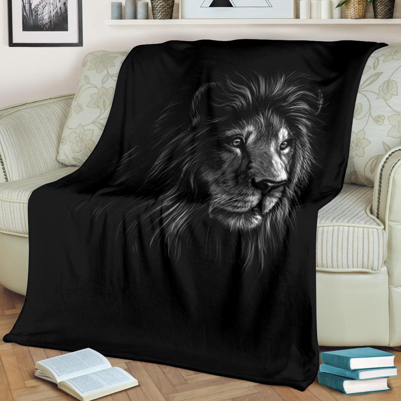 Lion Blanket Lion Throw Blanket Lion Fleece Blanket Lion Etsy