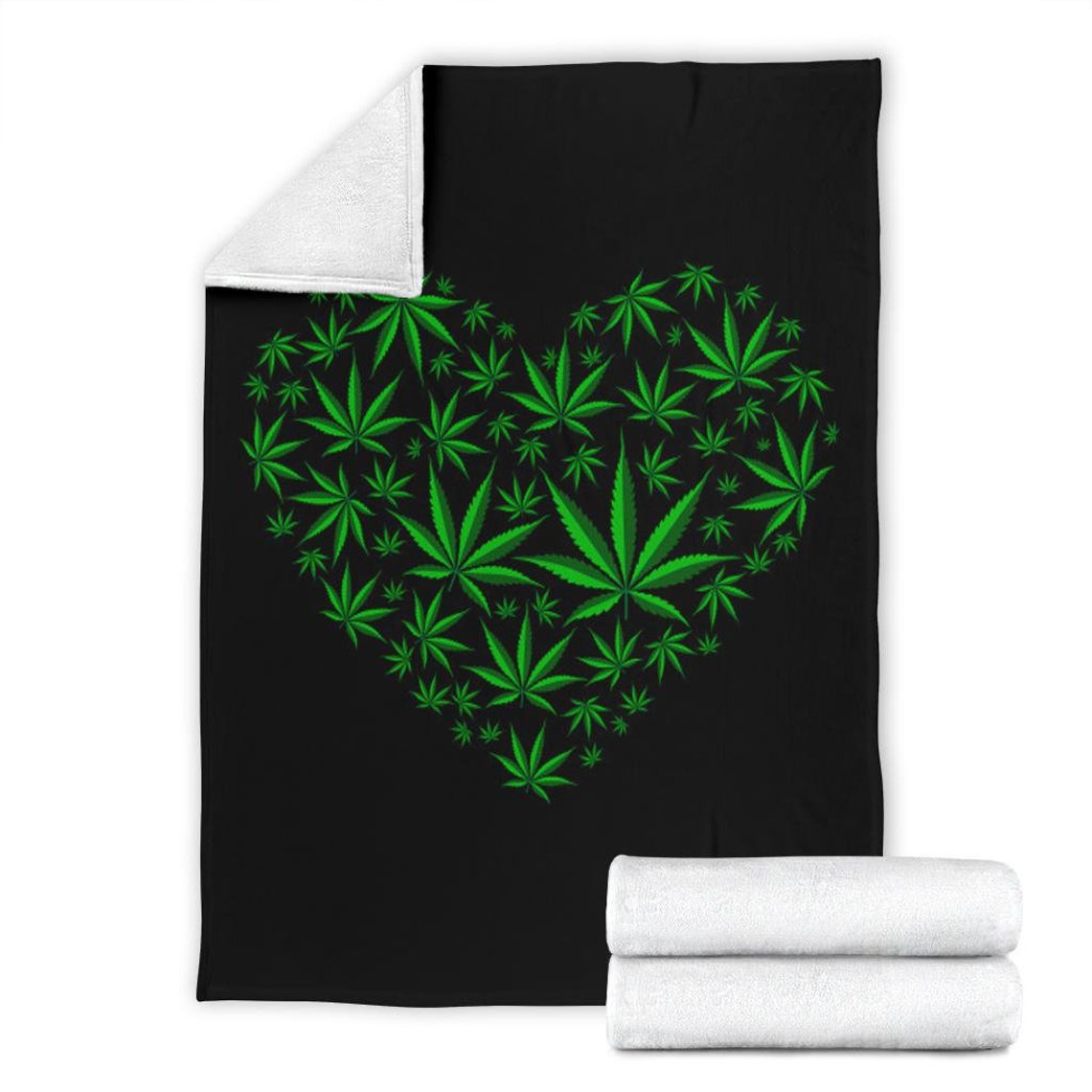 Marijuana Blanket Cannabis print blanket Plant print Etsy
