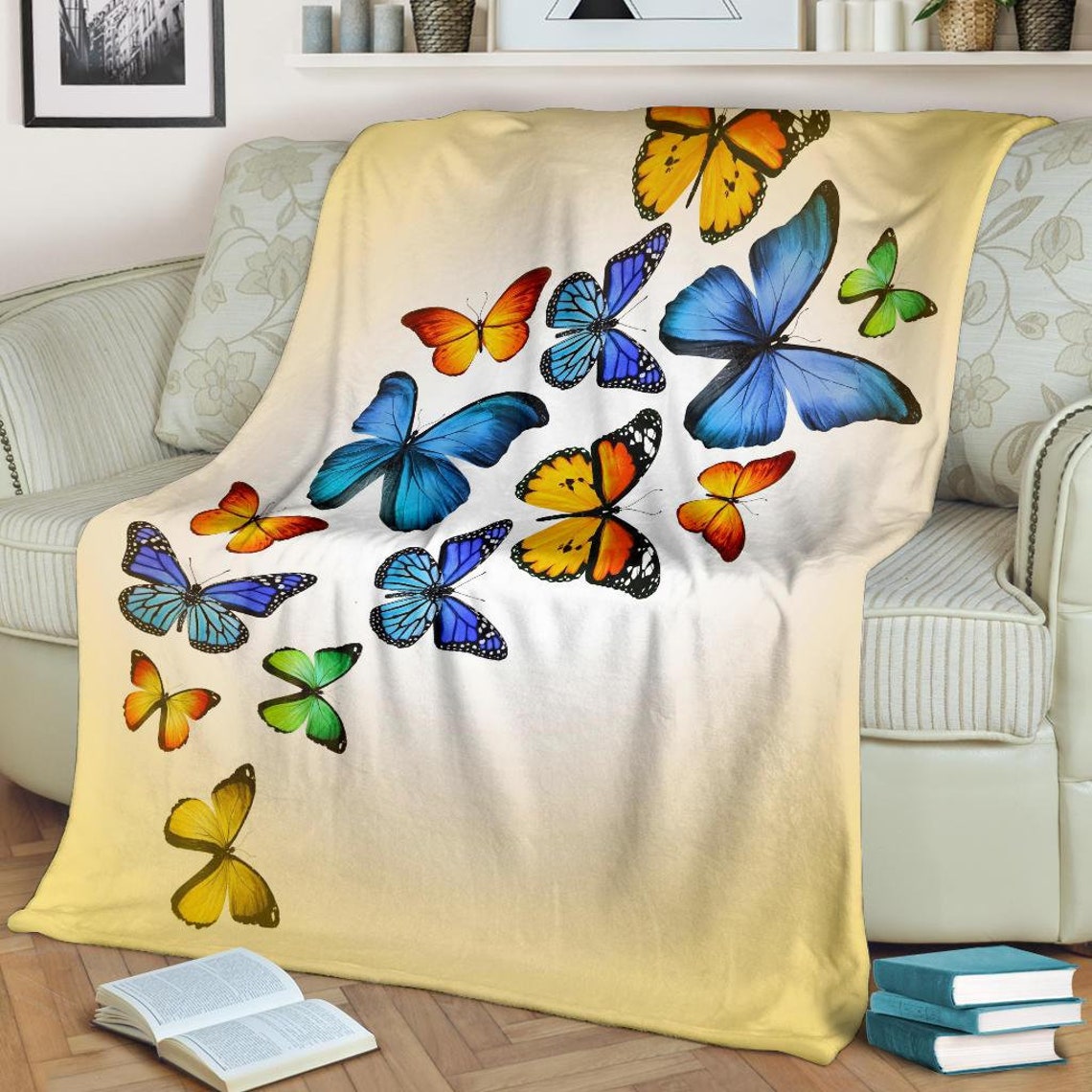 Butterfly Blanket Butterfly Blanket Butterfly Throw Etsy