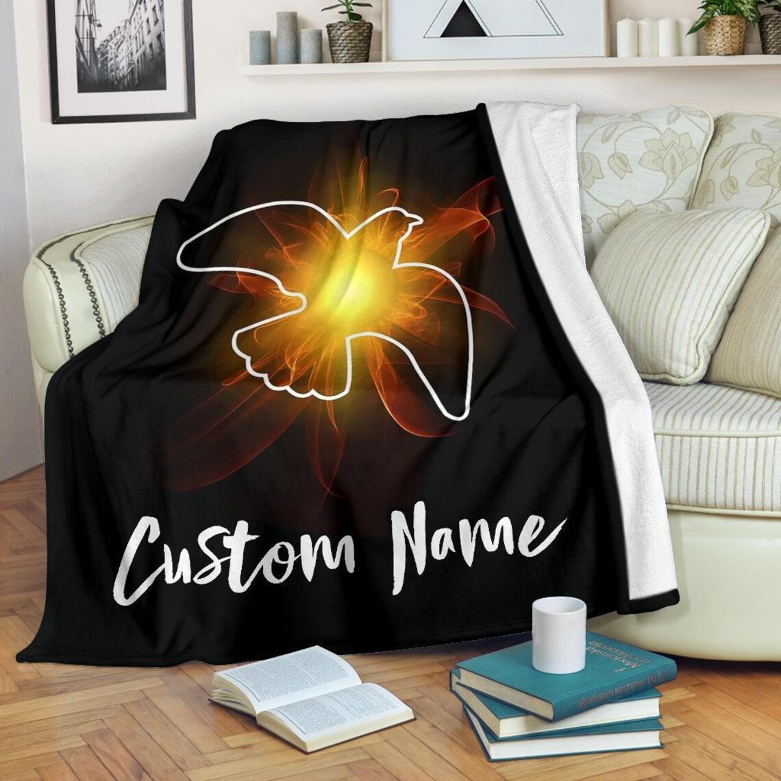 Dove Blanket Birds Throw Blanket Dove Fleece Blanket Etsy
