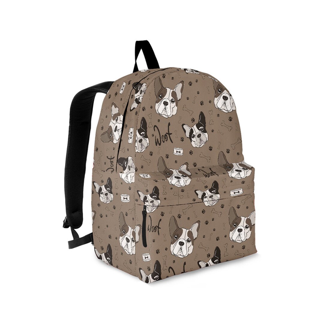 French Bulldog Backpack French Bulldog Laptop Backpack Etsy