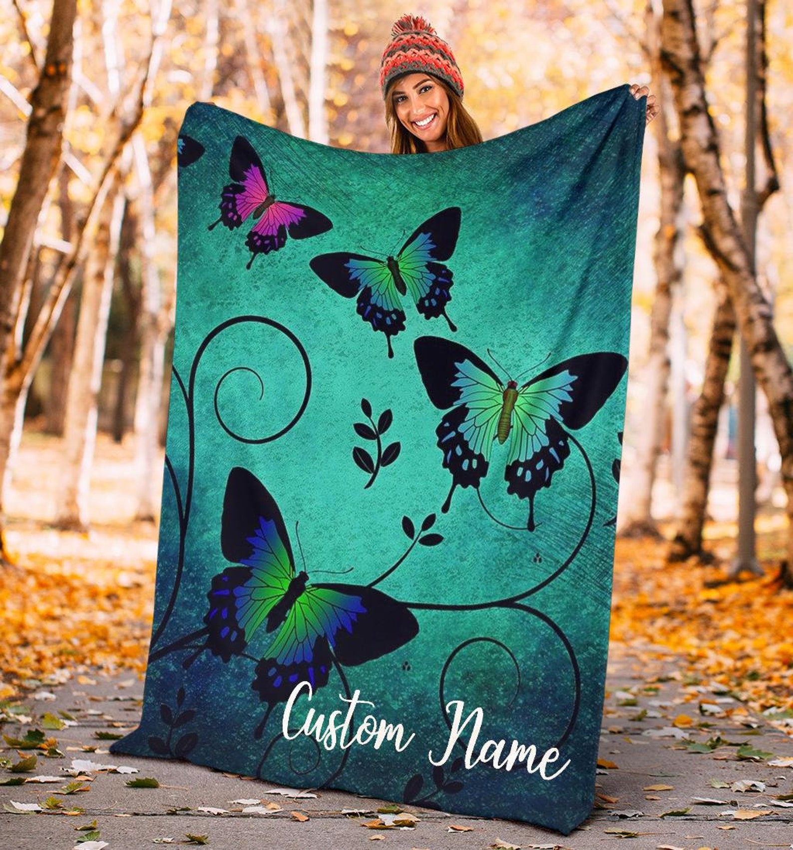 Butterfly Blanket Butterfly Blanket Butterfly Throw | Etsy