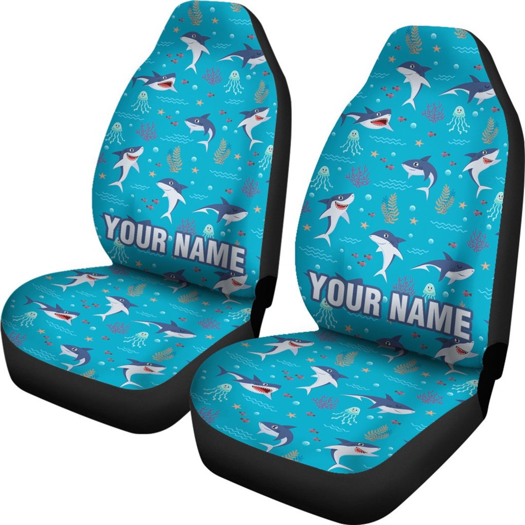 Sharks Car Seat Covers set of 2 Universal Front Car and Etsy