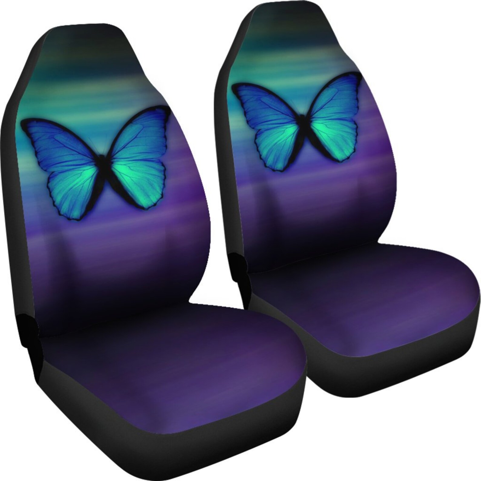 Butterfly Car Seat Covers set of 2 Universal Front Car and Etsy