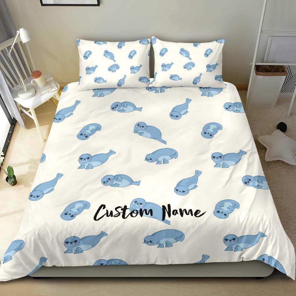 Fur Seal Sea Lion Seals Bedding Set Bed Cover Duvet Cover Etsy