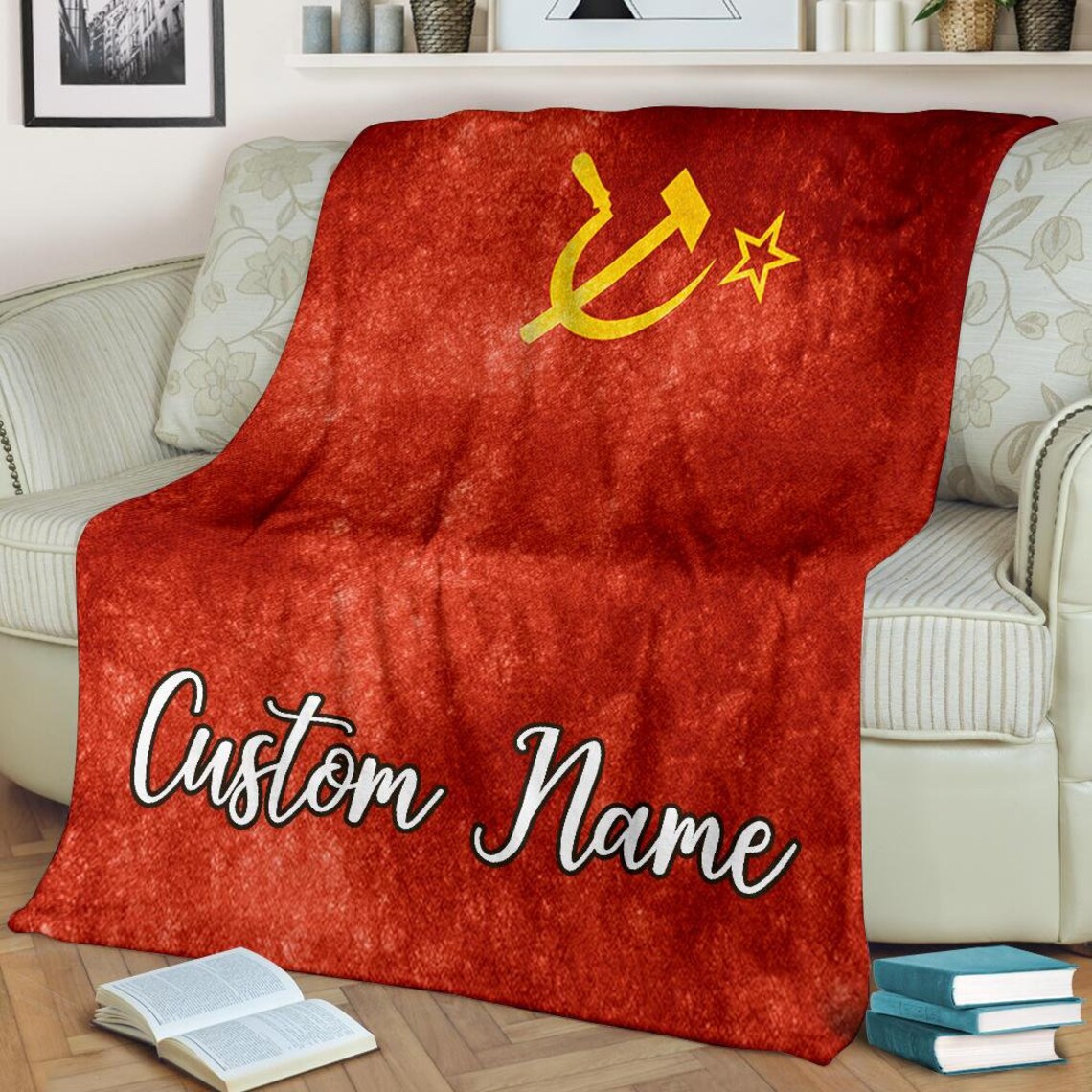 China Blanket China flag blanket Fleece blanket China Etsy