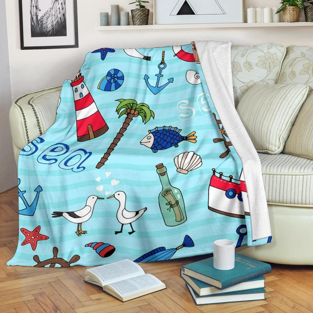Sea Blanket Ocean Throw Blanket Sea Fleece Blanket Ocean Etsy France