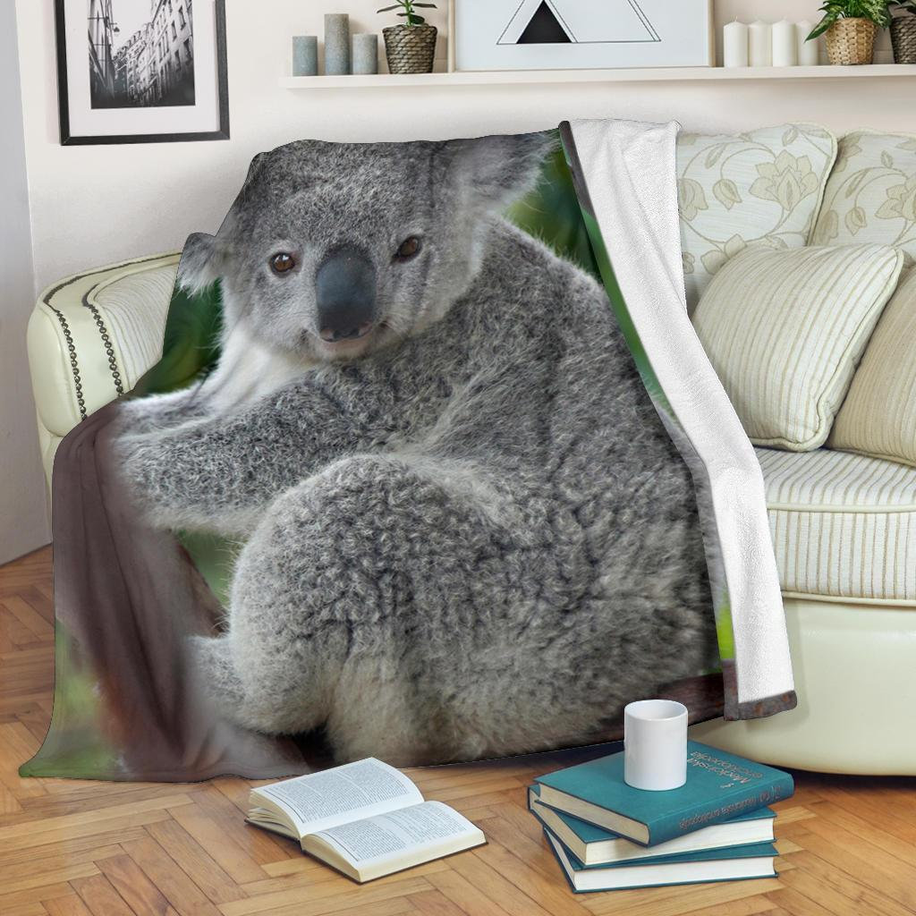 Koala Blanket Koala Throw Blanket Koala Fleece Blanket Etsy España
