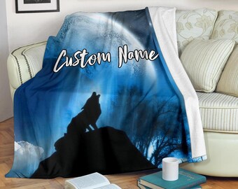 fluffy wolf blanket
