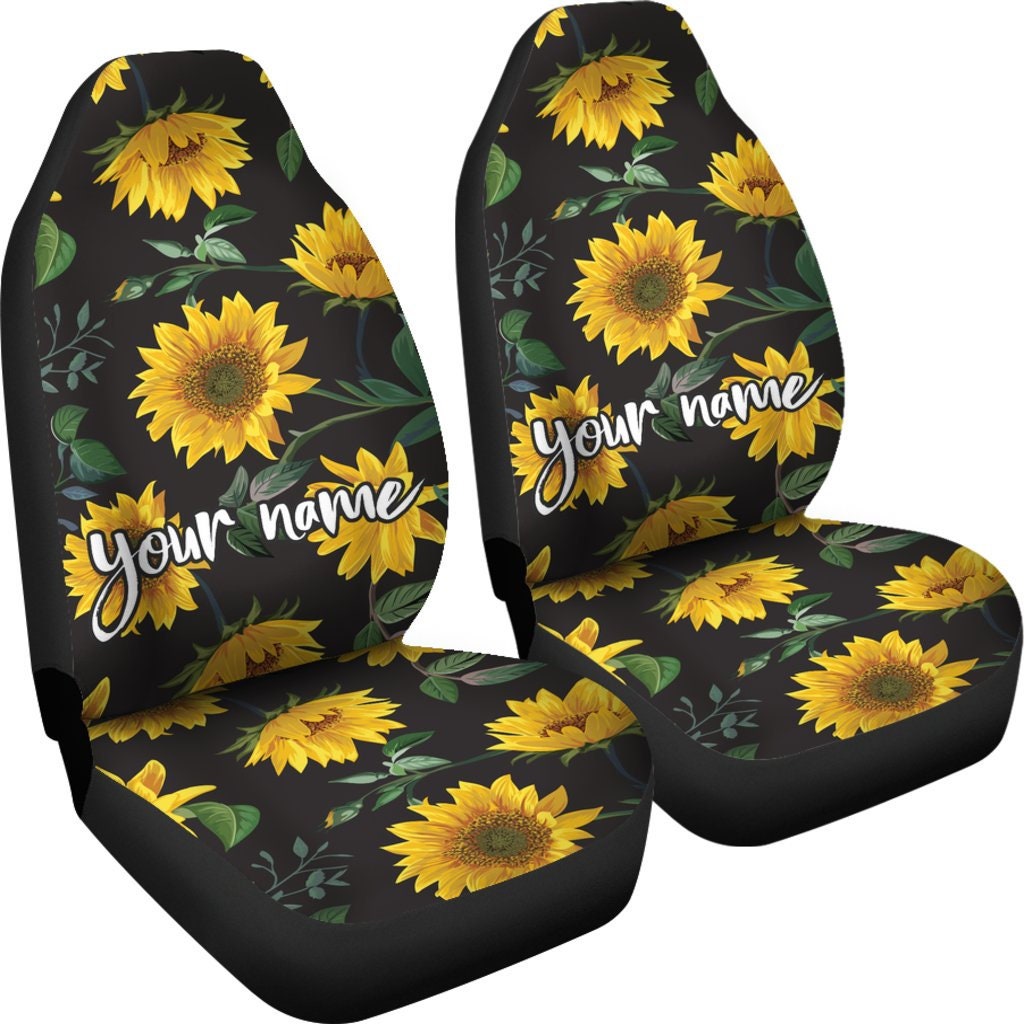 Sunflower Car Seat Covers set of 2 Universal Front Car and Etsy