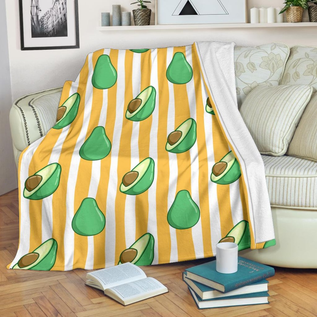 Avocado Blanket Avocado Fleece Blanket Avocado Throw - Etsy.de