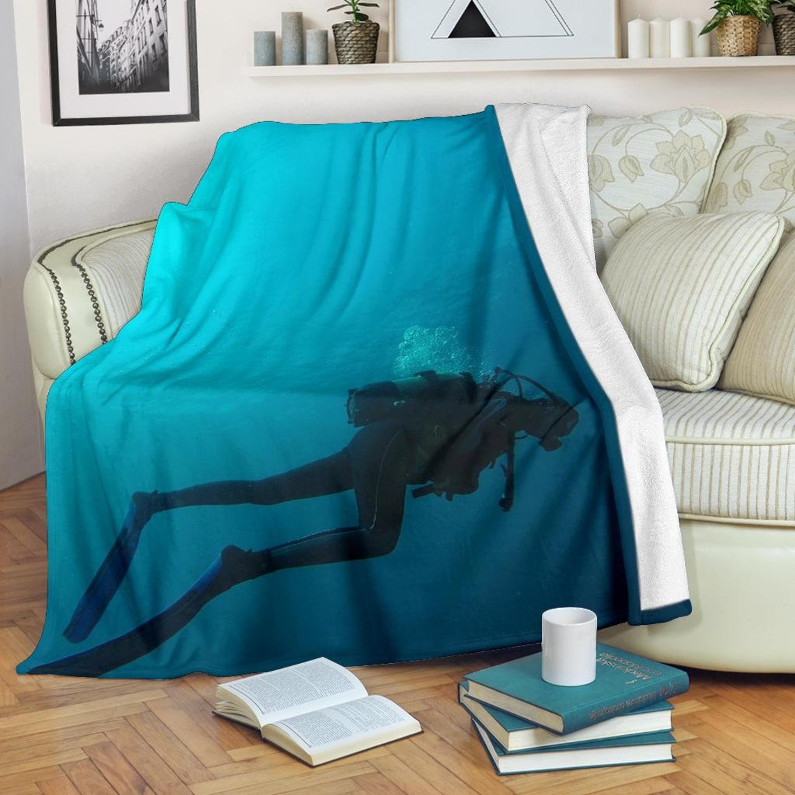 Scuba Diving Blanket Diving Throw Blanket Scuba Diving Etsy UK