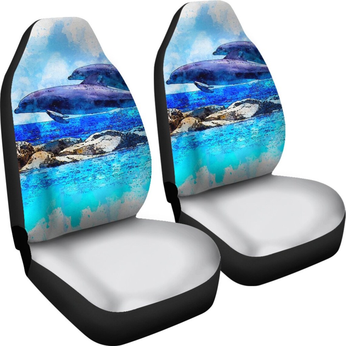 Dolphin Car Seat Covers set of 2 Universal Front Car and Etsy UK