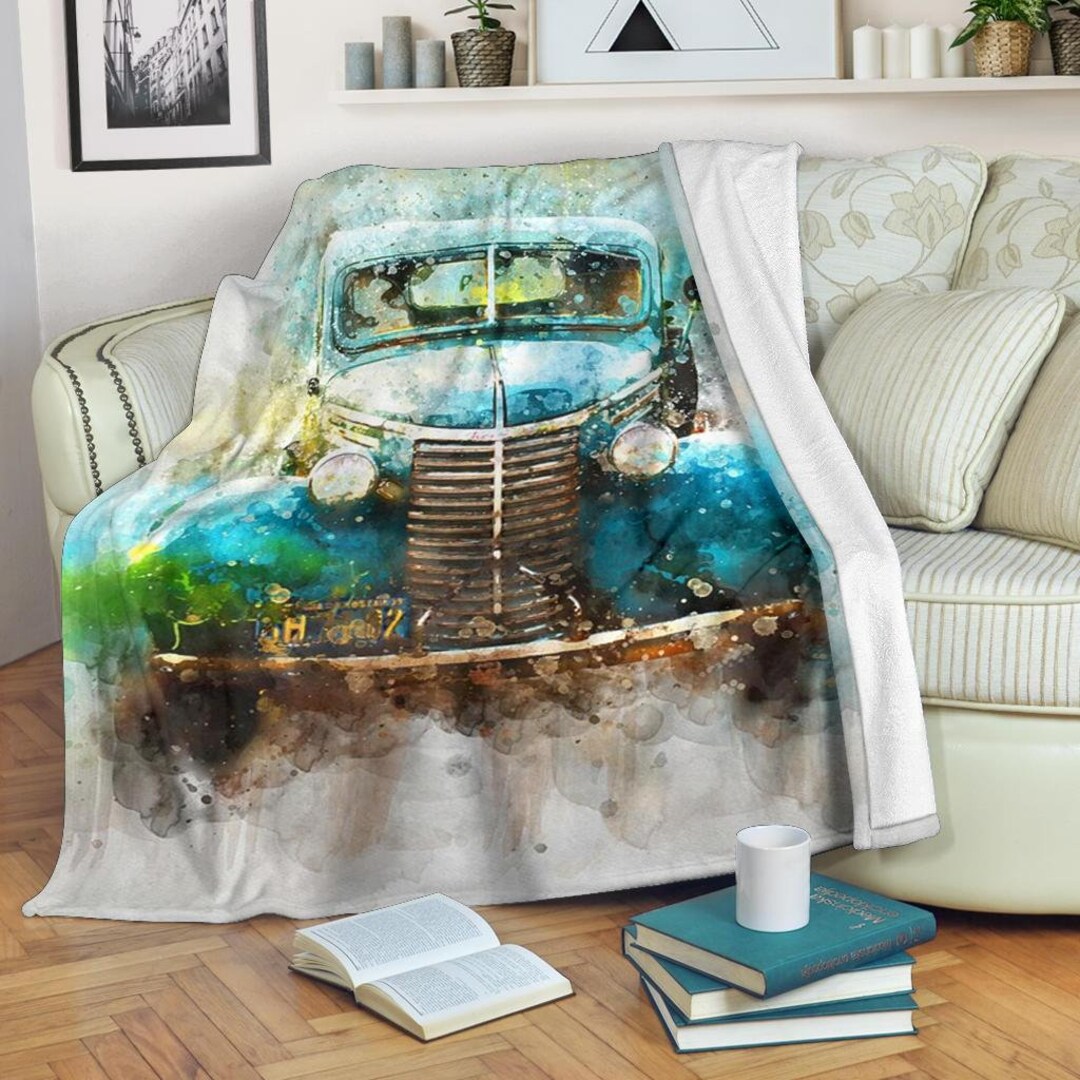 Oldtimer Cars Old Car Blanket Cars Lover Throw Blanket - Etsy