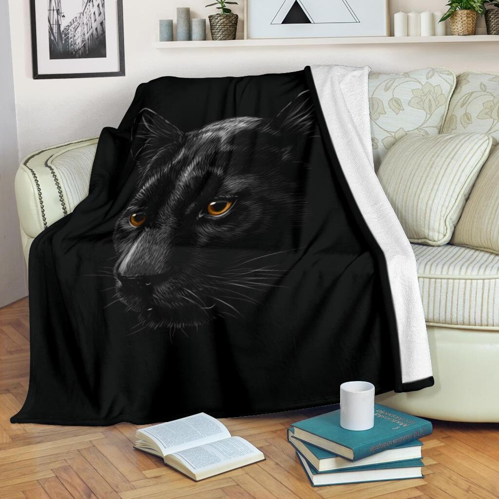 Panther Blanket Panther Throw Blanket Panther Fleece - Etsy UK