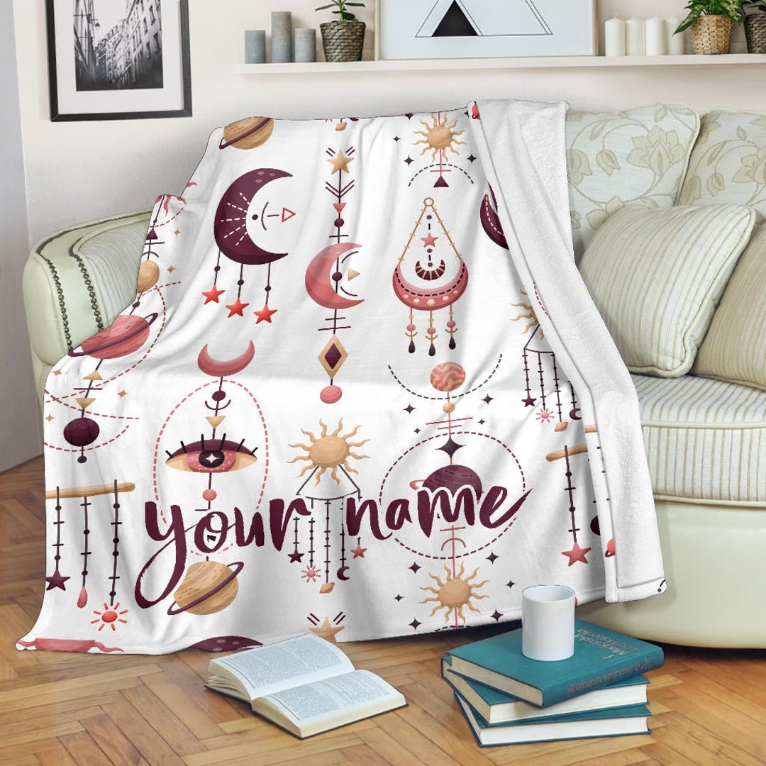 Astrological Zodiac Blanket Horoscope Print Blanket Etsy