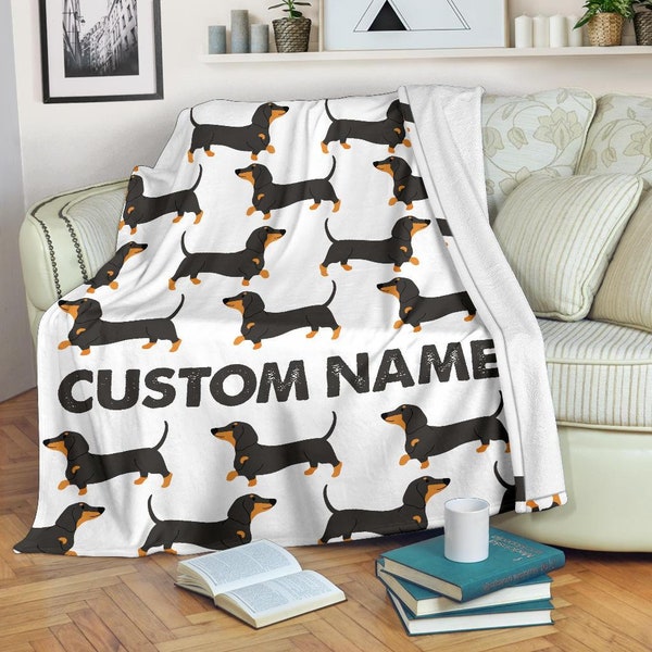 Dachshund Blanket Etsy