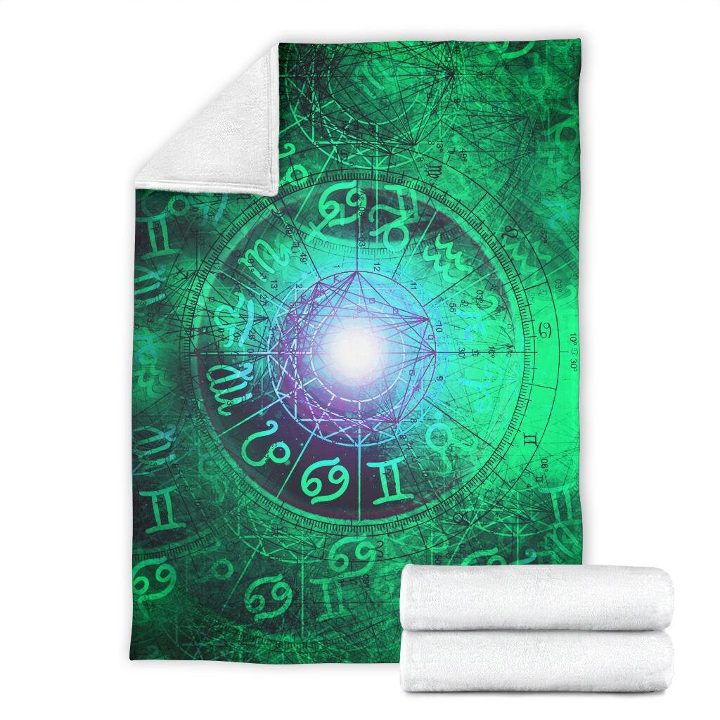 Astrological Zodiac blanket Horoscope print blanket Etsy España