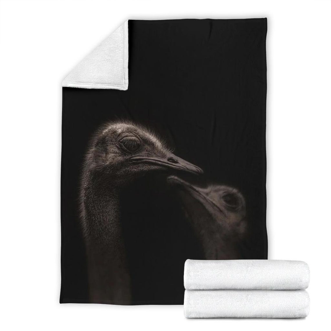 Ostrich Blanket Ostrich Throw Blanket Ostrich Fleece Etsy Australia