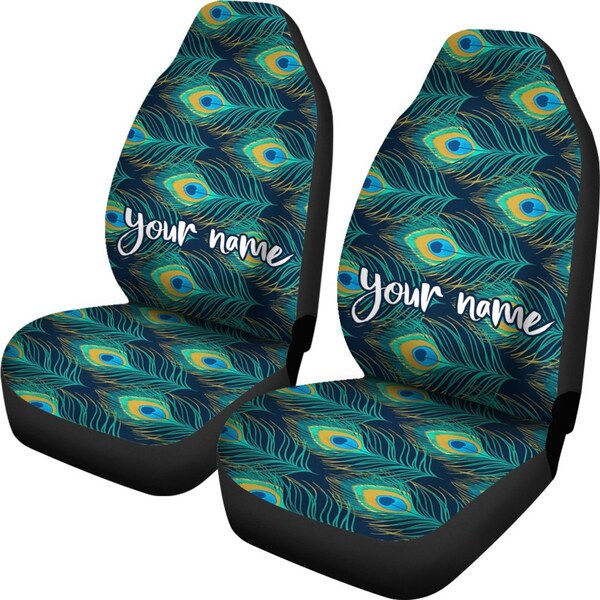 Peacock Car Seats Covers Etsy