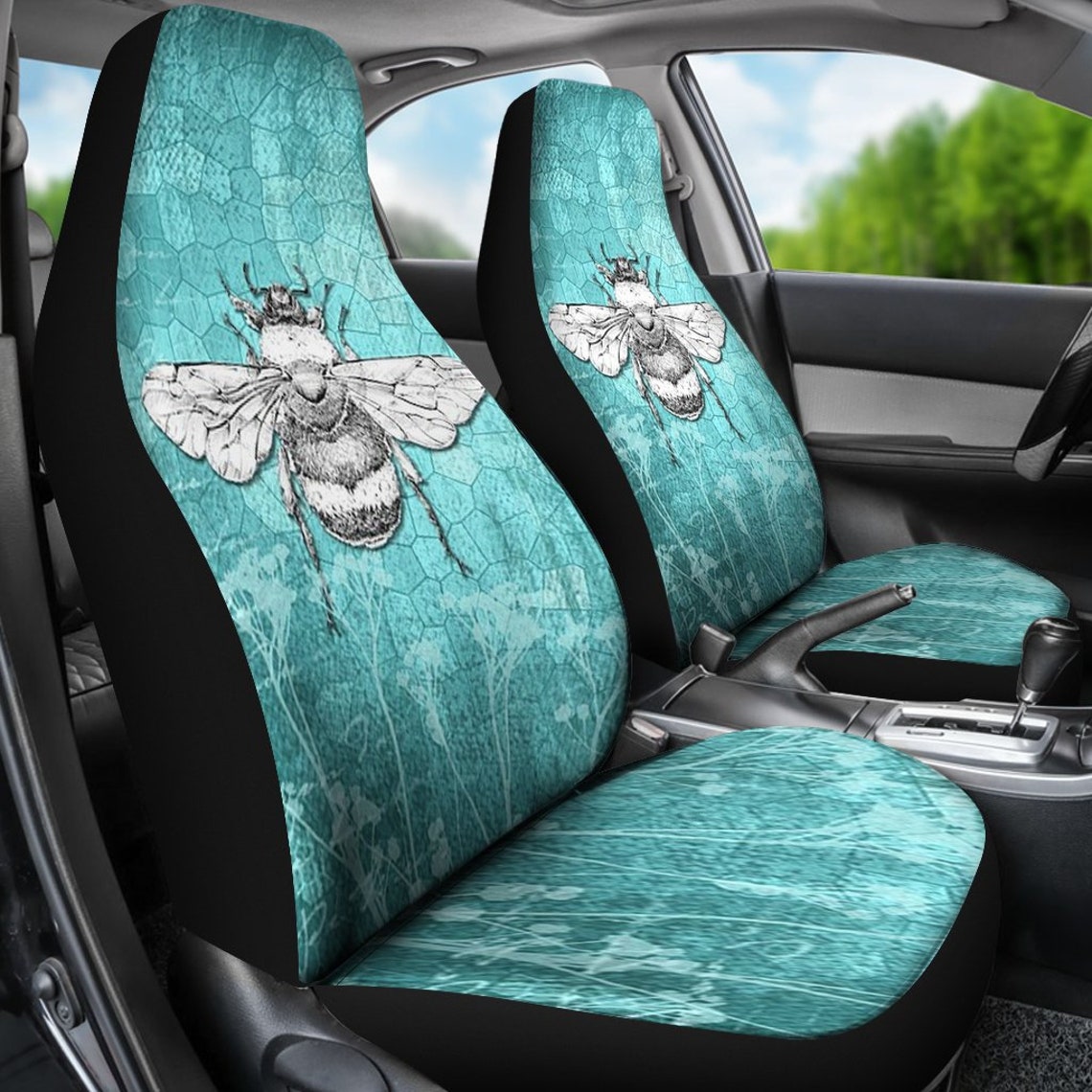 Bee Car Seat Covers Set Of 2 Universal Front Car and Suv Etsy