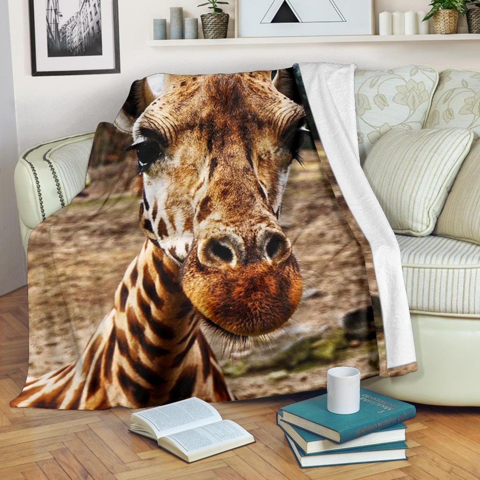 Giraffe Blanket Giraffe Throw Blanket Giraffe Fleece Etsy UK