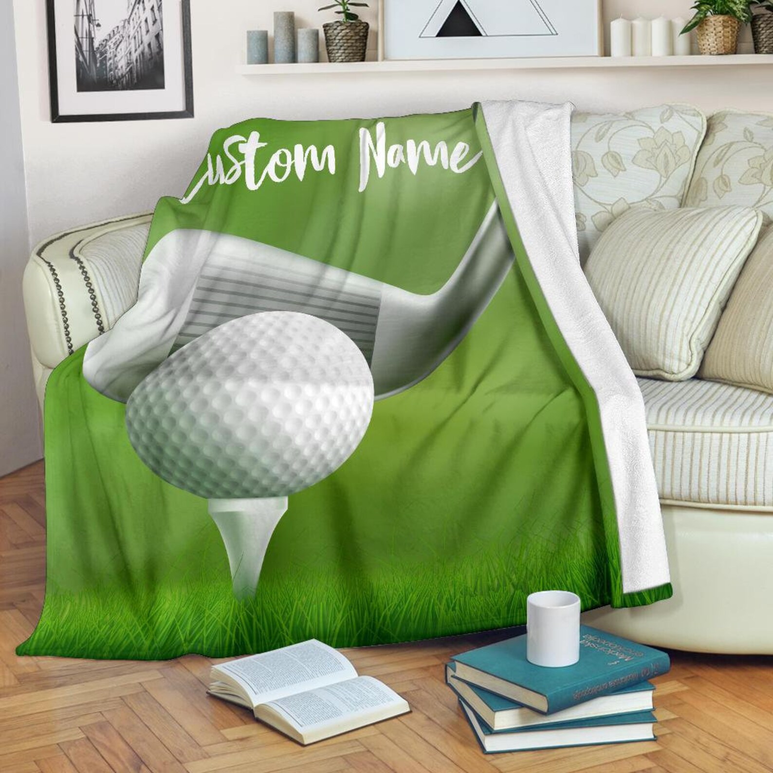 Golf Blanket Golfer Throw Blanket Golfing Fleece Blanket Etsy España