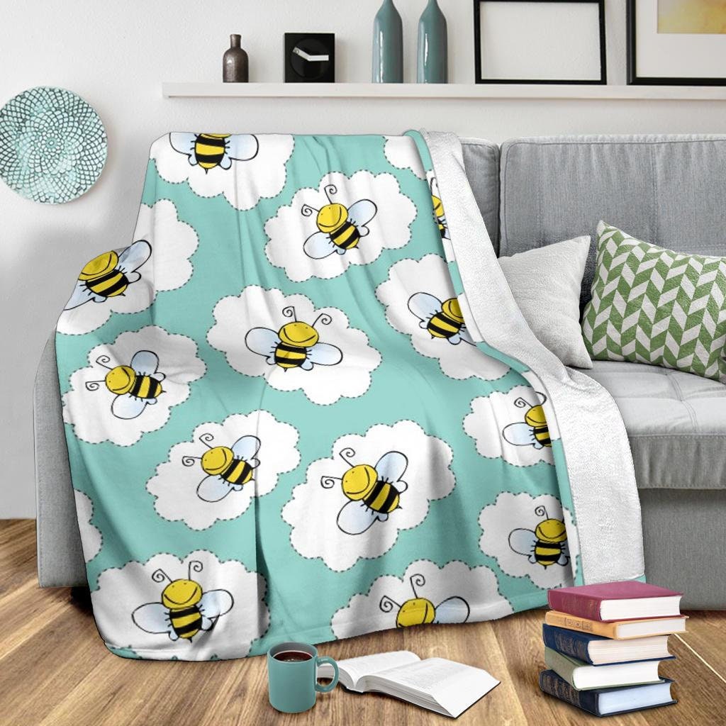 Bee Blanket Bee Blanket Bee Throw Blanket Bee Fleece Etsy