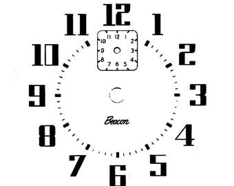 Ingraham Beacon Alarm Clock Face Reproduction pdf file