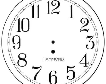 12 inch Electric Clock Face for Hammond or other clocks