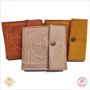 Cartera de cuero marroquí hecha a mano