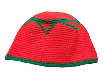 帽子 Handknitted Moroccan Beanie Handmade Blue & Green Wool Beanie – Moroccan Knit Zigzag Hat