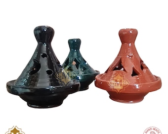 3 PCs - Moroccan Tagine Lantern Candle Holder Handmade lamps Multi Color