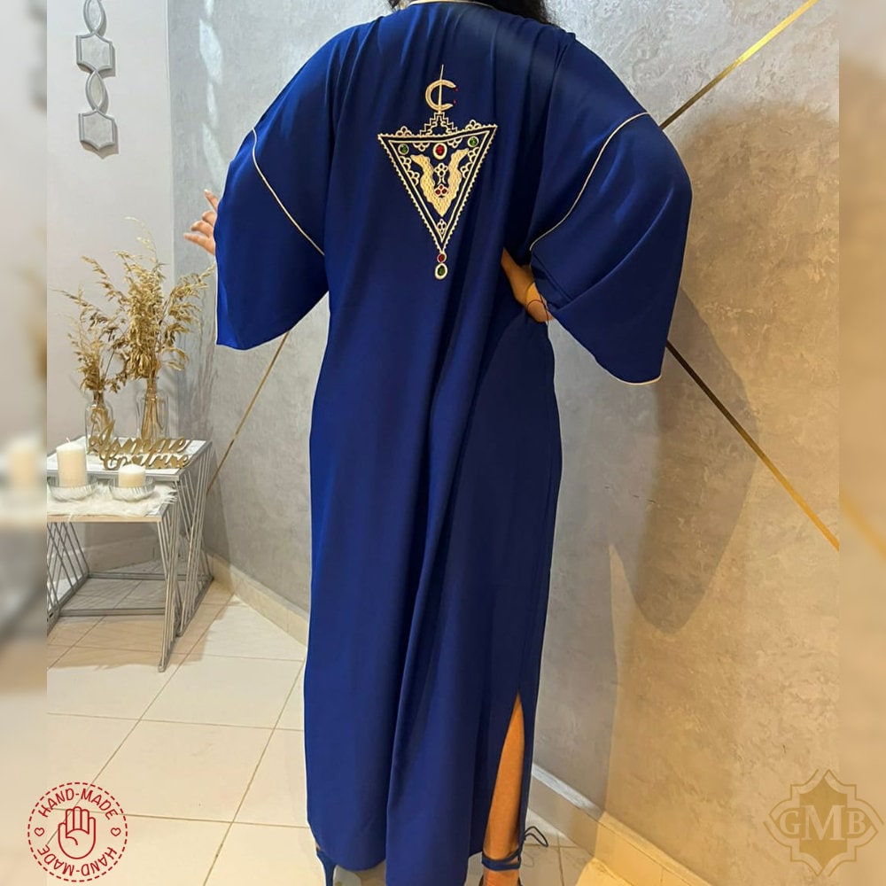 abaya mujer musulmana kaftan marroqui chilaba mujer vestidos arabes  marroquí Vestido largo de dos piezas de lujo para mujer, Túnica musulmana  de manga larga de Dubái, elegante, islámica, turca, Yeraba marroquí 