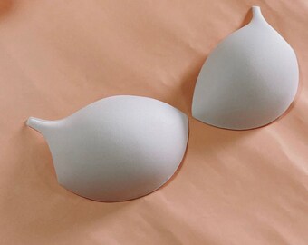 1 pair of cups for a bra, cups to make a lingerie bra, lingerie supplies, bra supplies. choose the size you need
