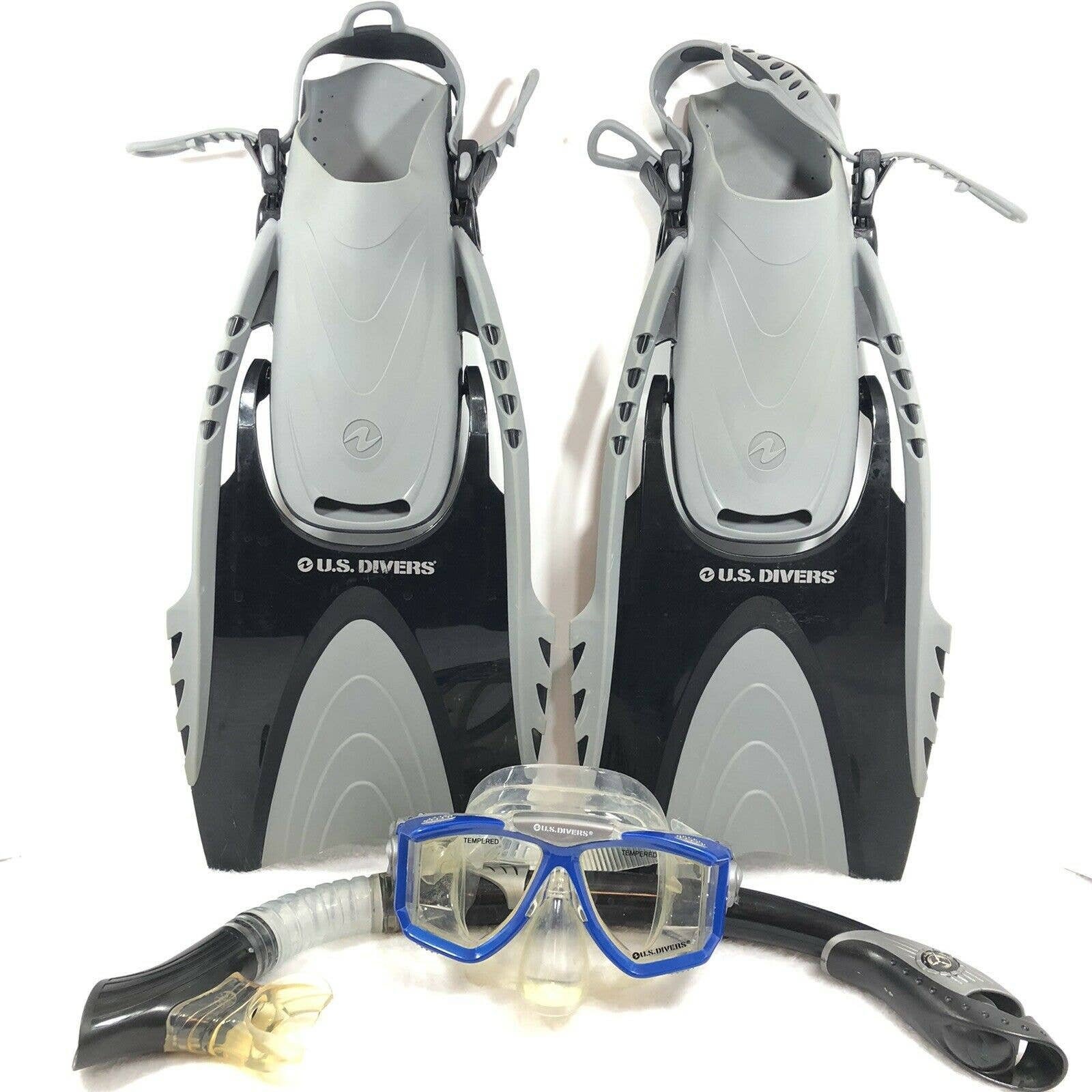 U.S. Divers Adult Fins Snorkel Mask And Gear Bag Set L/XL Etsy