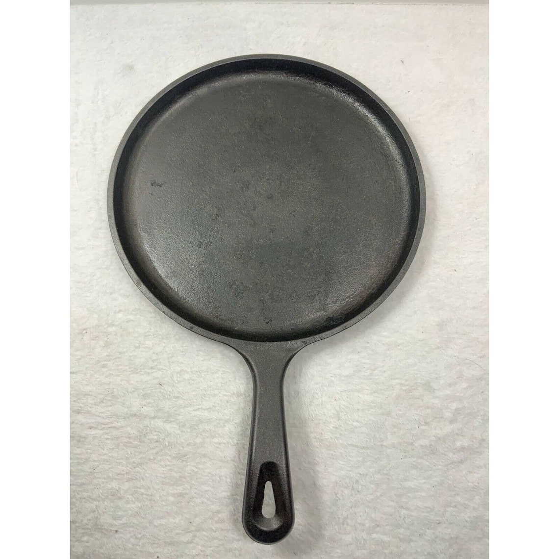Vintage 10.5 Lodge 90G Round Cast Iron Flat Griddle Etsy