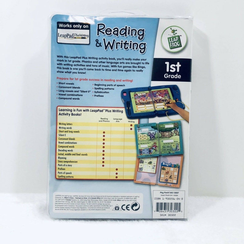 Leap Frog Leappad Plus Writing Reading and Writing 1st Grade | Etsy