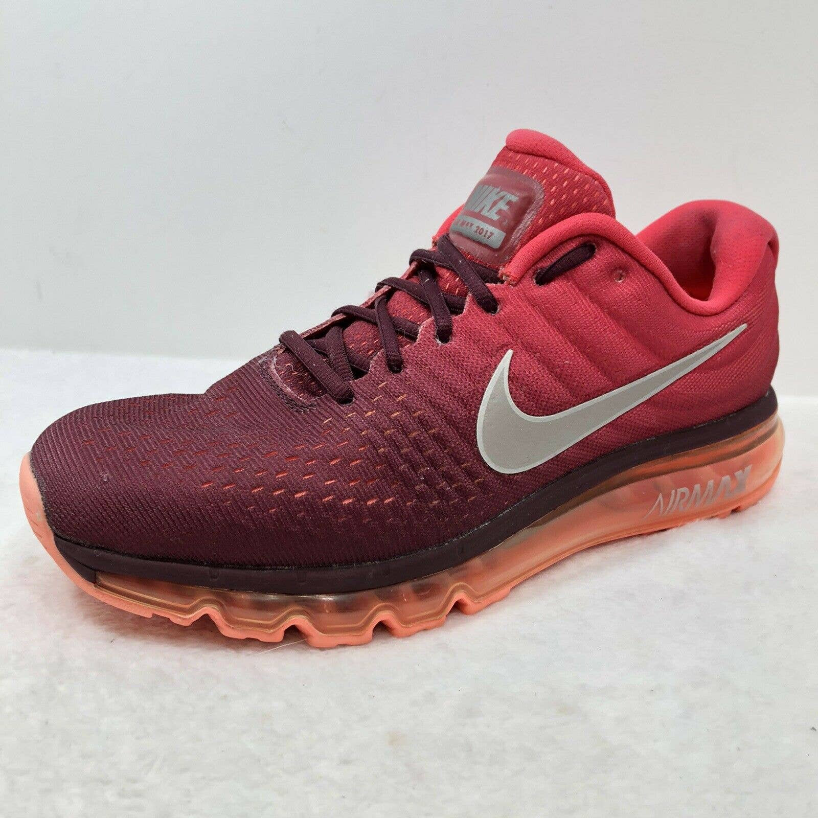 Nike Air Max 2017 Running Shoes Night Maroon gym red Etsy