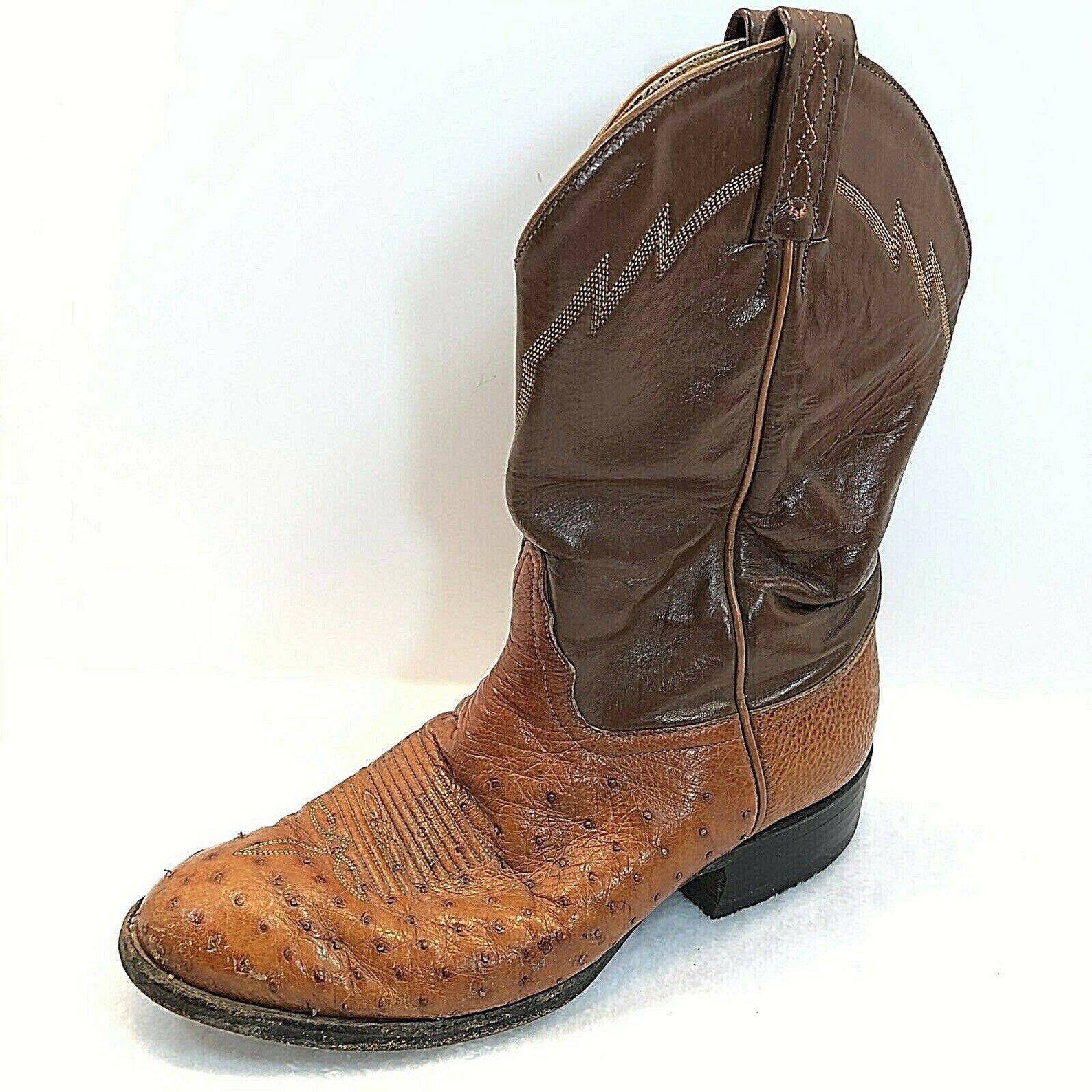 tony lama ostrich skin cowboy boots