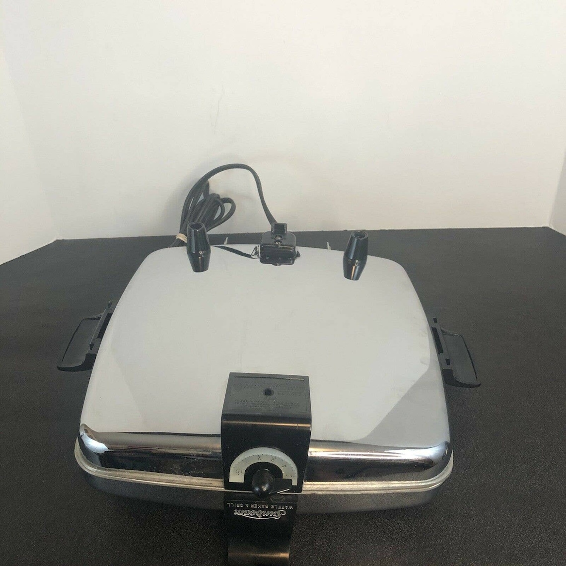 Vintage Sunbeam Waffle Iron Baker and Grill Model CG Chrome Etsy